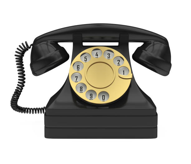 istock Black Vintage Telephone Isolated 1176169709