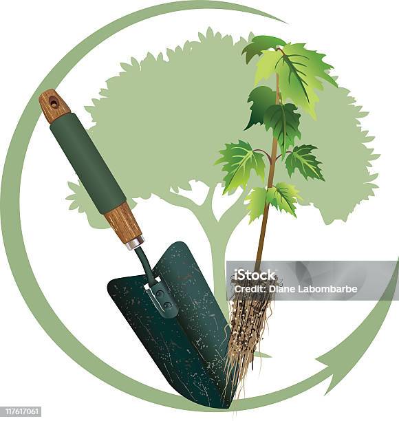Arbor Day Baum Pflanzen Stock Vektor Art und mehr Bilder von Schössling - Schössling, Ahorn, Baum