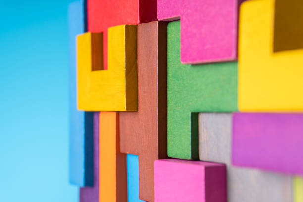 istock Geometric shapes on a blue background. 1176171316