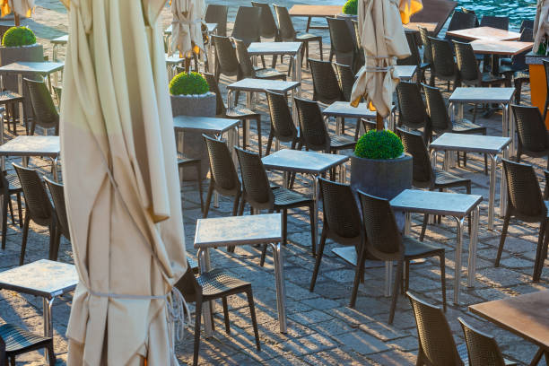 istock Outdoor restaurant table on San Marco Square, Venice, Italy. 1176171629