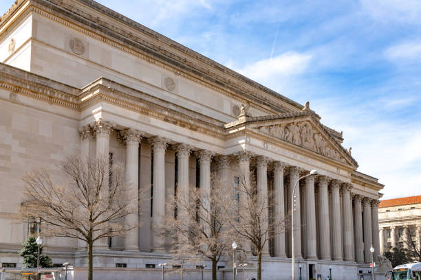 archivi degli stati uniti a washington d.c., usa - column corinthian government building federal building foto e immagini stock