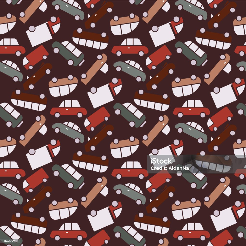 Vector Cars Pattern Stock Illustration - Download Image Now - Abstract ...