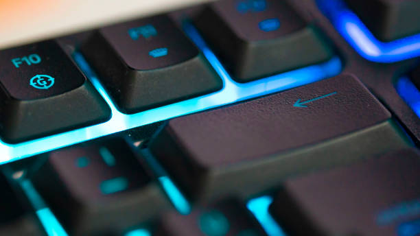 istock Gamer Keyboard Neon Lights 1176188224