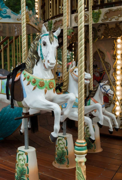 istock Horses on the merry-go-round. 1176188486