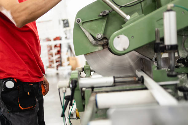 istock Factory interiors for manufacturing PVC windows and doors. 1176197552