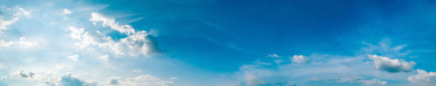 istock Panorama sky with cloud on a sunny day. Beautiful cirrus cloud. 1176198480