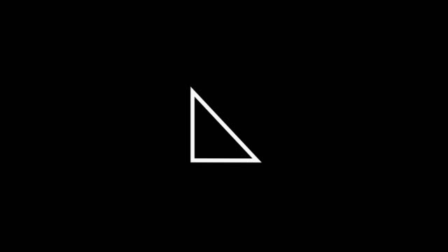 Explanation of the Pythagorean theorem in 4k and black background