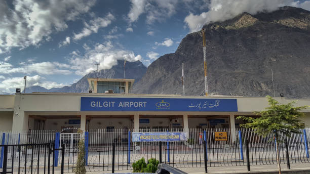 Building of Gilgit Airport In The beautiful Valley Of Gilgit, stock photo