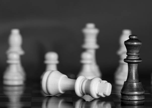 istock Chess photographed on a chessboard 1176208803