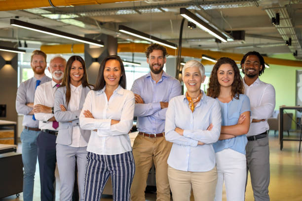 istock The business people standing in the office. 1176213808