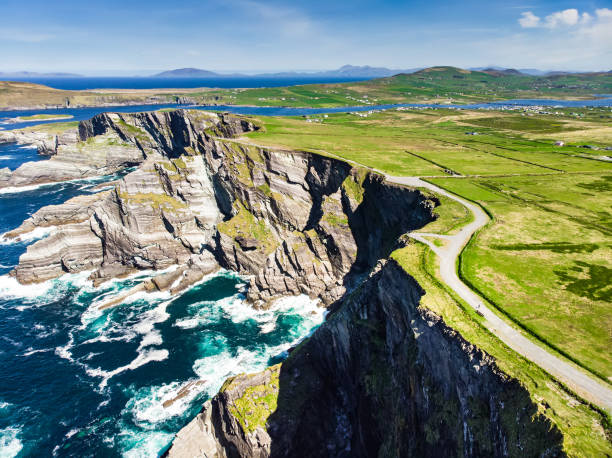 istock Amazing wave lashed Kerry Cliffs, the most spectacular cliffs in County Kerry, Ireland. Tourist attractions on famous Ring of Kerry route. 1176216488
