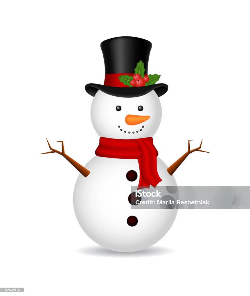 Obstinado Me preparé tuyo Ilustración de Hombre De Nieve De Navidad Con Bufanda Sobre Fondo Aislado  Hombre De Nieve De Hielo Para Las Vacaciones De Invierno 2020 Bola De Nieve  De Dibujos Animados Blanco Hombre De