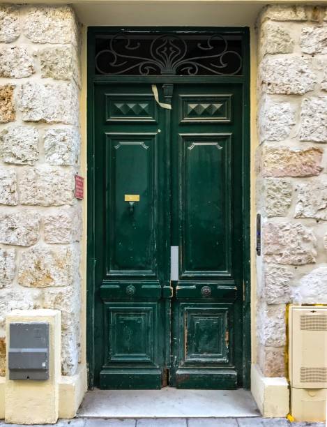 istock Old, carved, wooden door in Nice 1176220273
