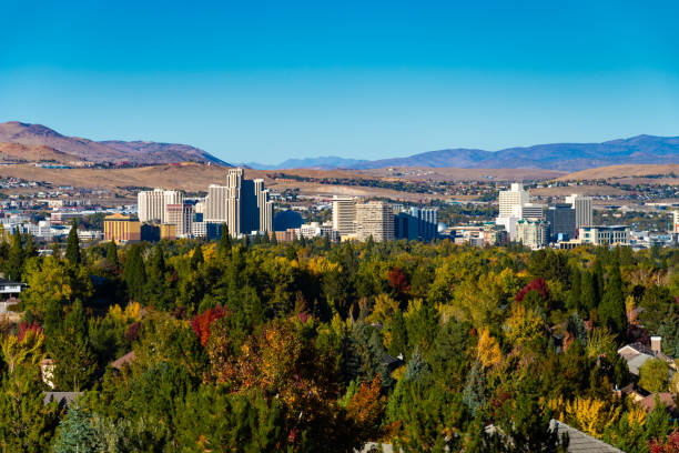 istock Reno Skyline with Mountains and Autumn Vegetation 1176225194