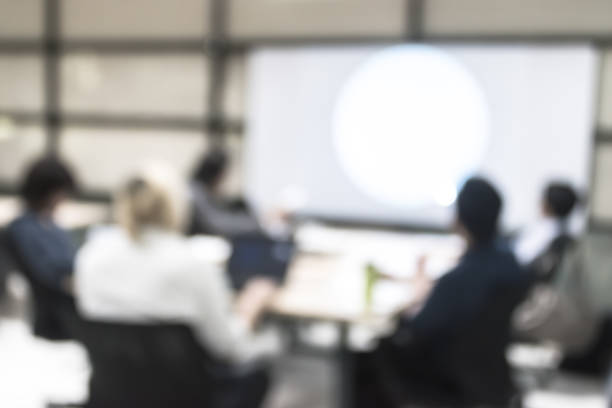 istock Blur office meeting background business people working group in discussion boardroom 1176236776