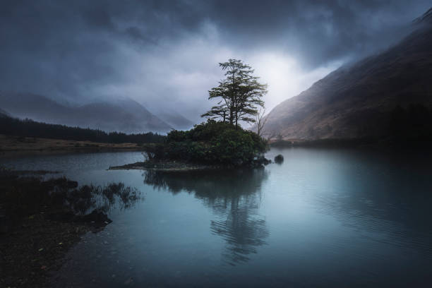 Beautiful dramatic landscape in scottish highlands.
