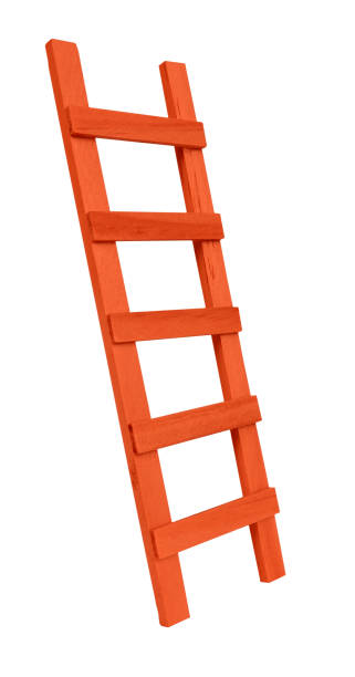 istock Simple handmade wooden ladder vertical 1176241270