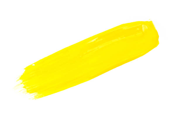 istock watercolor yellow textured strokes isolated on white 1176246419