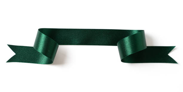 istock green banners ribbons label on white background 1176246464