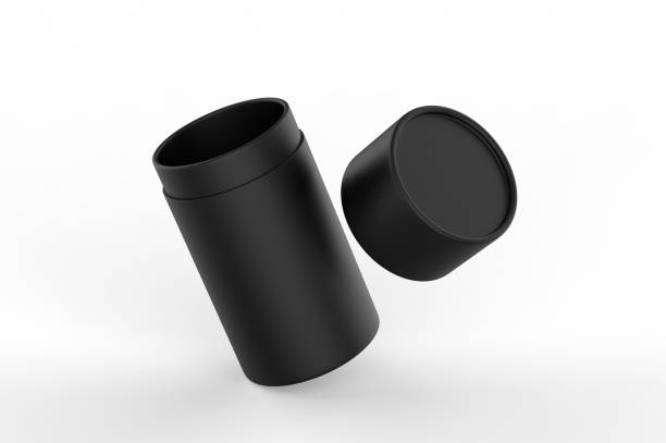 istock Blank Kraft Paper Push Up Tube For Branding. 3d render illustration. 1176257277