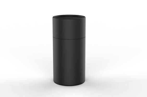 istock Blank Kraft Paper Push Up Tube For Branding. 3d render illustration. 1176258768