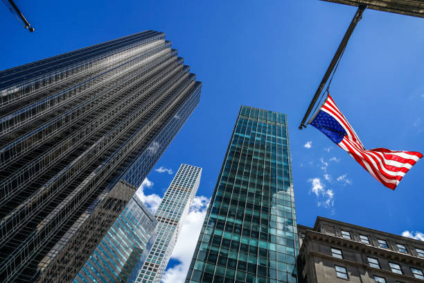 Trump Tower and Stars and Stripes