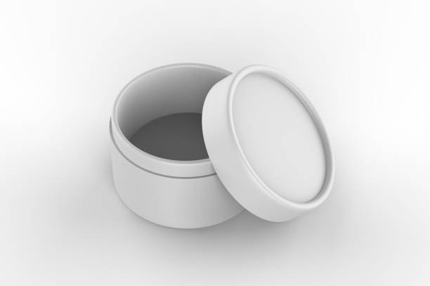 istock Blank Kraft Paper Push Up Tube For Branding. 3d render illustration. 1176261321