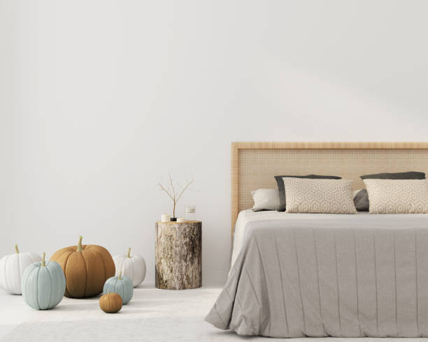 istock Bedroom interior  with decoration for Halloween 1176263638