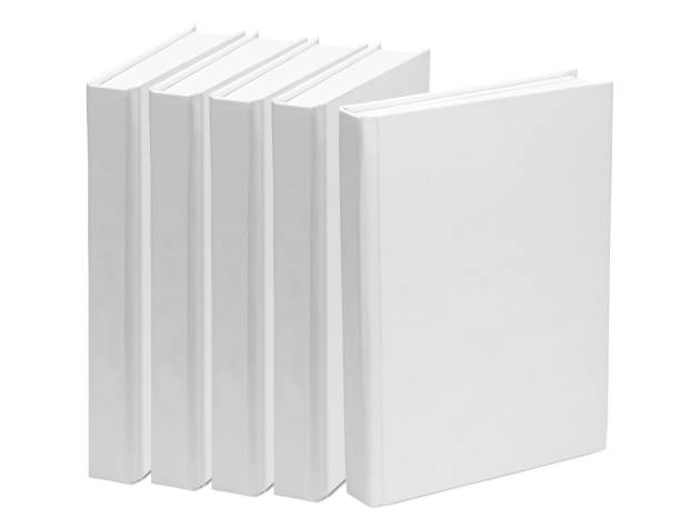 istock Five books. White paper book blank template isolated on white background. mock-up 1176270175