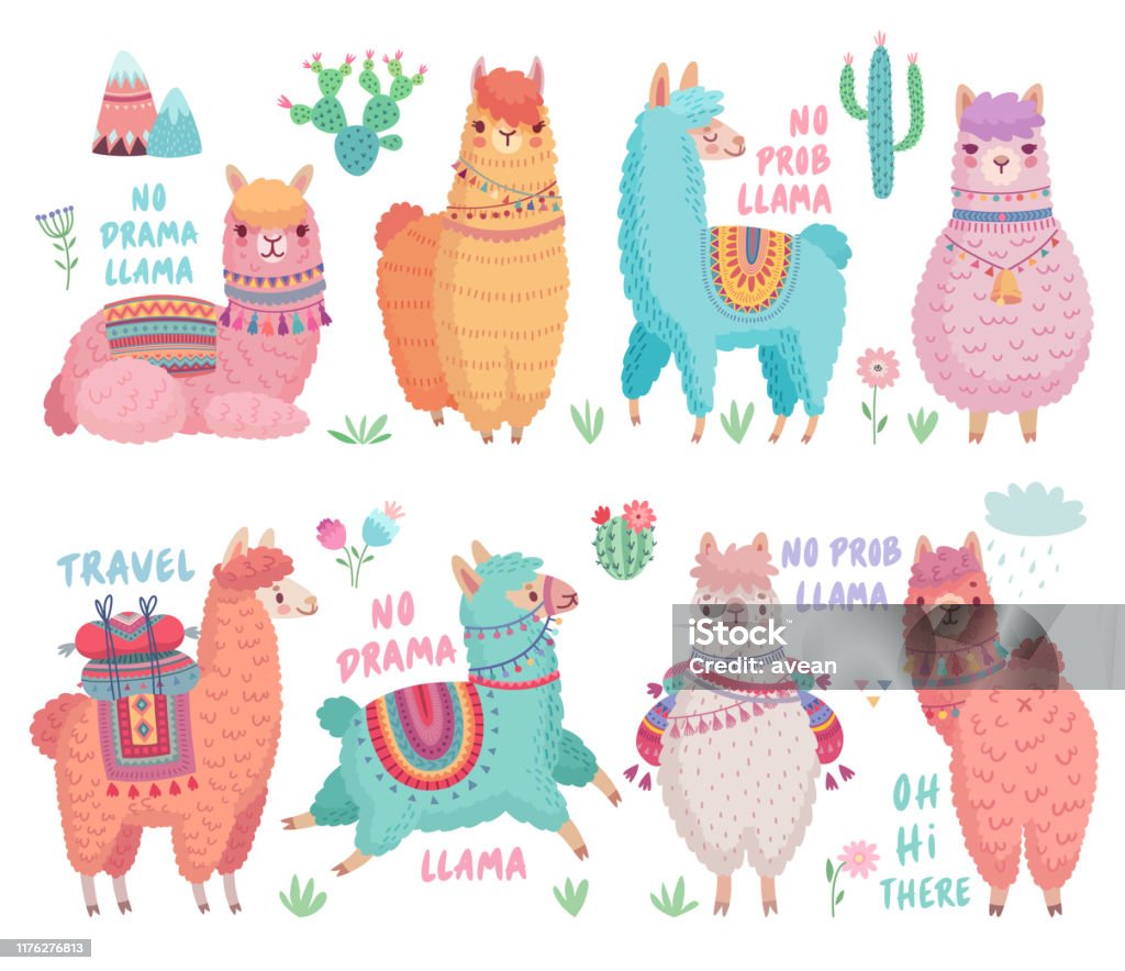 Llamas Dễ Thương Với Những Câu Trích Dẫn Hài Hước Các Nhân Vật Vẽ ...