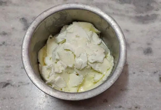 Fresh Cream Malai (Makkhan) in bowl