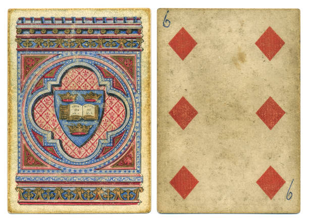 istock Antique playing card with Oxford University crest 19th century 1176294832