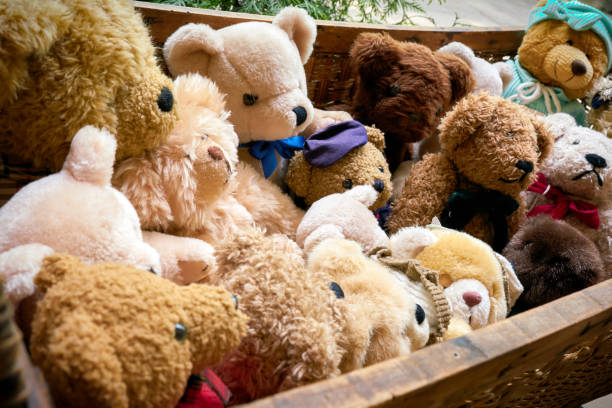 istock Bears as a souvenir in a doll carriage 1176304271