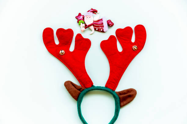 istock Reindeer antlers isolated in white. Christmas concept. 1176306183