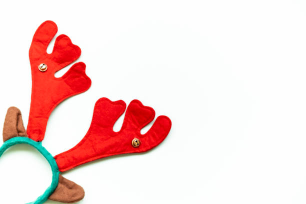 istock Reindeer antlers isolated in white. Christmas concept. 1176306205