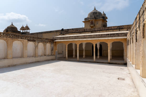 istock Amber Fort Courtyard Garden in India 1176307290