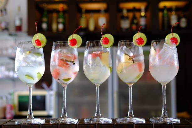 istock Gin with tonic water on counter 1176308625
