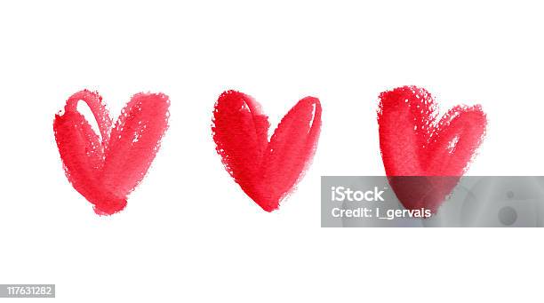 Watercolor Forma De Corazón Foto de stock y más banco de imágenes de Pintura de acuarela - Pintura de acuarela, Símbolo en forma de corazón, Amor - Sentimiento