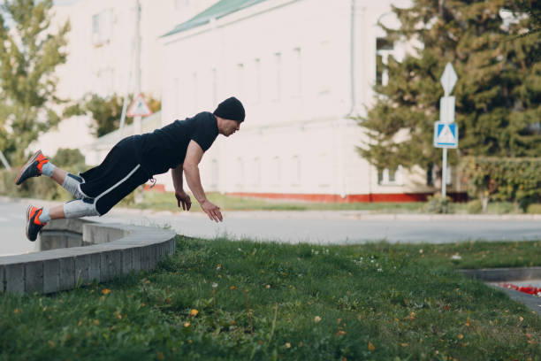 istock Parkour young man outdoor concept 1176312852