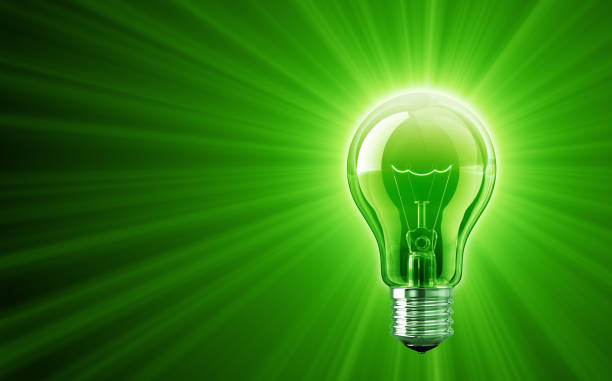 istock Shine of Green Light Bulb 117631309