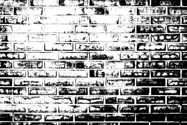 ilustrações, clipart, desenhos animados e ícones de textura da sobreposição de brickwall - abstract aging process backgrounds brick