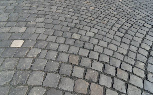 istock Cubical stone pavement on the street 1176316131