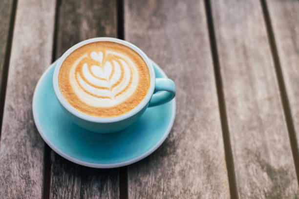 istock Fresh flavored coffee art on wooden background. 1176317536