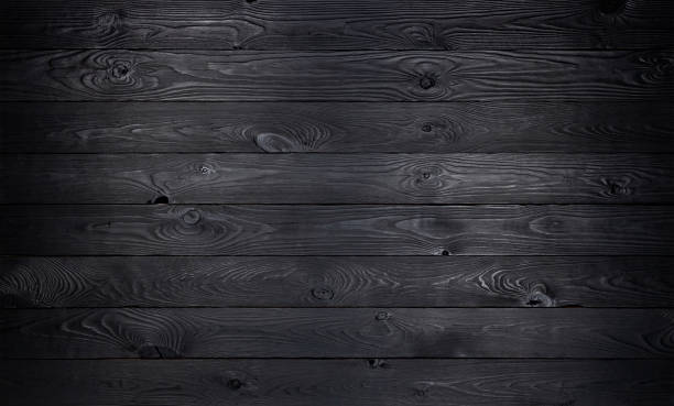 zwarte houten achtergrond, oude houten planken textuur - barbecue maaltijd fotos stockfoto's en -beelden