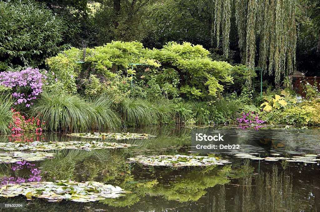 Claude Monet's lily pond, Giverny, France  Foundation Claude Monet Stock Photo