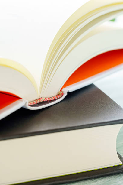 istock Books on a wooden table (Blank cover book on wooden background) 1176326221