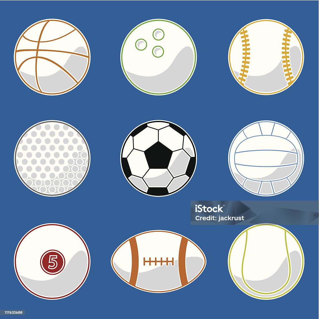 Desporto bola (vector - Royalty-free Bola arte vetorial