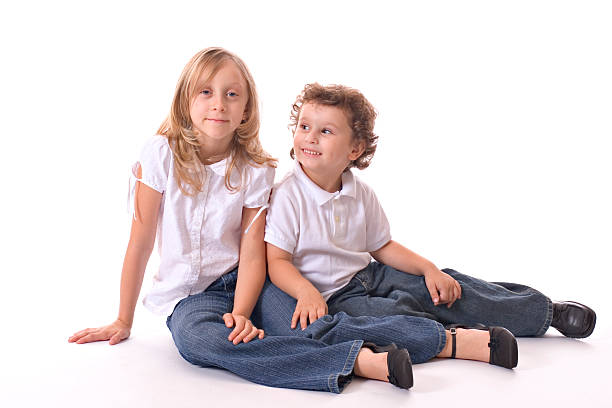 istock Brother and Sister Studio Portrait 117632707