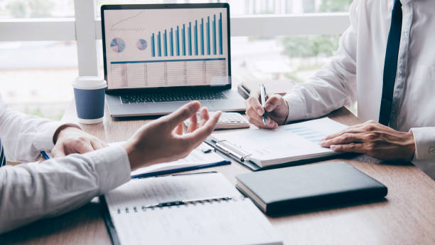 istock Professional executive manager, Business partner discussing ideas marketing plan and presentation project of investment at meeting and analyzing on document data, financial and investment concept 1176329691