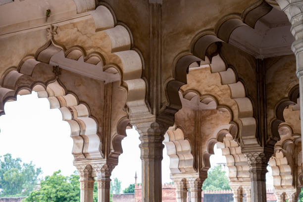 istock Columns and arches in Agra Red Fort 1176330210
